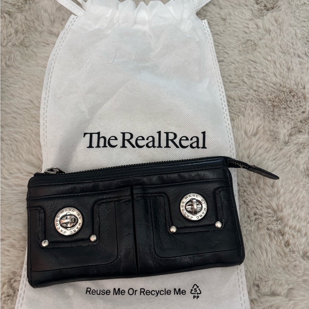Black Leather Clutch